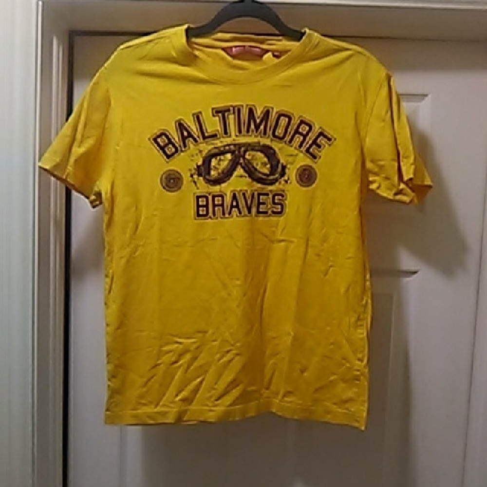 FREE▶🔴▶Baltimore Braves Yellow T-Shirt